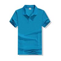 Good quality lightweight cotton polo shirts custom round hem plain polo shirt